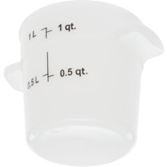 1097102 StorPlus™ Round Food Storage Container 1 Quart - White