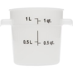 1097102 StorPlus™ Round Food Storage Container 1 Quart - White