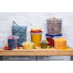 1096130 StorPlus™ Round Food Storage Container 1 Quart - Clear