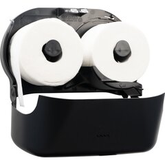 R3600REBK San Jamar Classic ecoLogic™ Versatwin®  Dual Standard Roll Tissue Dispenser 1.5" Core - Black