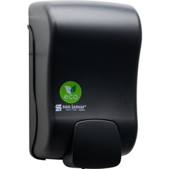 S900REBK San Jamar  ecoLogic™  Rely®Manual Soap & Sanitizer Dispenser, Liquid & Lotion 900mL - Black