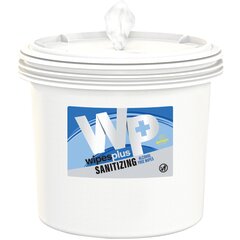 38003 WipesPlus® Round Empty Buckets with Lids 2 - White