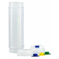 857324L EZ-KLEEN® Sauce Bottle - Blue Valve - High Viscosity - 6 pack 24 oz. (6) - Natural