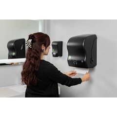 T7400REBK San Jamar ecoLogic™ Simplicity Essence Mechanical Hands Free Towel Dispenser 1 - Black