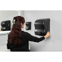 T7400REBK San Jamar ecoLogic™ Simplicity Essence Mechanical Hands Free Towel Dispenser 1 - Black