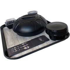 DXSMC1418NSW03 Glasteel™ Woodgrain Non-Skid Tray 14" x 18" (12/cs) - Black