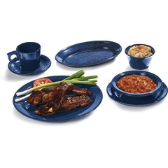 4350014 Dallas Ware® Melamine Dinner Plate 10.25" - Ocean Blue