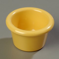 S27522 Melamine Smooth Ramekin 1.5 oz - Honey Yellow