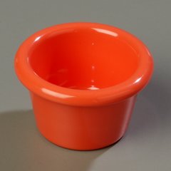 S27552 Melamine Smooth Ramekin 1.5 oz - Sunset Orange