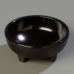 087303 Melamine Molcajete Ramekin 3 oz - Black