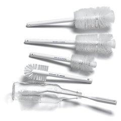 4041300 Handle Dish Brush w/2-3/4" Polyester Bristles 12" - White