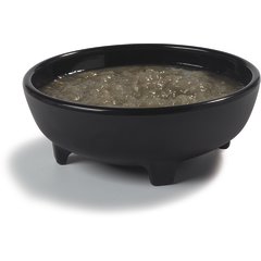 087803 Melamine Molcajete Bowl Ramekin 8 oz - Black