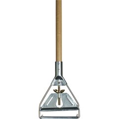 4034000 63" Wood Mop Handle with Metal Head 63" - Tan