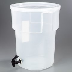 220930 Round Beverage Dispenser 5 Gallon - See Thru