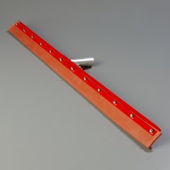 4007700 Flo-Pac® Straight Red Gum Rubber Floor Squeegee With Heavy Duty Steel Frame 36" - Red