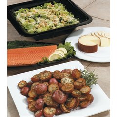 4440603 Designer Displayware™ Wide Rim Round Platter 19" - Black