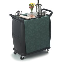 CC203603 Bussing Cart 18" x 36.25" x 38" - Black