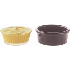036228 SAN Smooth Ramekin 2.5 oz - Lennox Brown