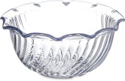 Carlisle® 5 oz Clear SAN Plastic Tulip Fruit Bowl