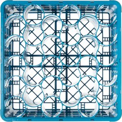 Carlisle OptiClean NeWave Glass Rack with 2 Extenders Carlisle Blue 30-Compartment (Case of 3) RW30-114