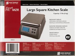 Carlisle FoodService Products SCDG13 Large Square Digital Kitchen Scale