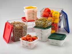 11951-307 - Squares Polycarbonate Food Storage Containers & Lids