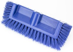 Carlisle 3611VWH Value Rotary Daily Cleaning Scrub Brush for High Gloss  Floors - White - 11