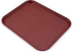 CT141861 - Cafe® Fast Food Cafeteria Tray 14 x 18 - Burgundy