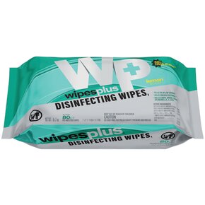 WipesPlus Disinfectant Wipes (Alcohol Free) - 80 Count