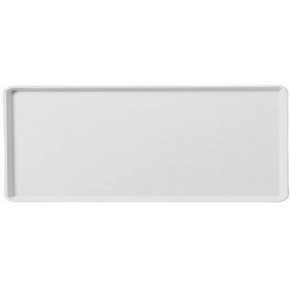 1222LFG068 - Glasteel™ Solid Low Edge Tray 21.1" x 12.1" - Gray