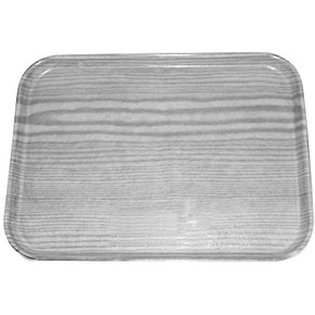 269WFG063 - Glasteel™ Wood Grain Display/Bakery Tray 8.75" x 25.5" - Pecan