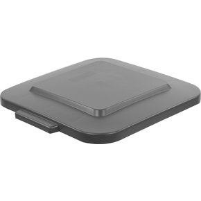 34154102 - Bronco™ Square Waste Bin Trash Container Lid 40 Gallon - White