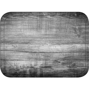 1612WFG065 - Glasteel™ Wood Grain Rectangular Tray 16.4" x 12" - Light Oak