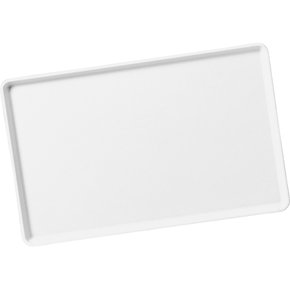 1520LFG005 - Glasteel™ Solid Low Edge Tray 20.25" x 15" - Pewter