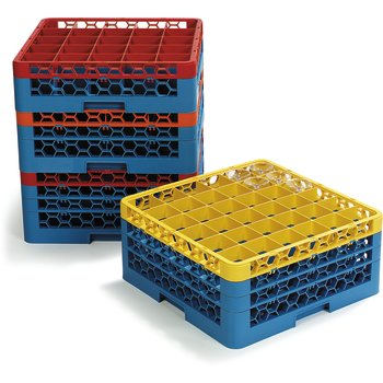 OptiClean™ Glass Racks & Color-Coded Glass Racks