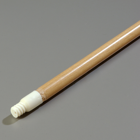 4028500 - Flo-Pac® Threaded Nylon Tip Wood Handle 60" Long / 15/16" D - Tan