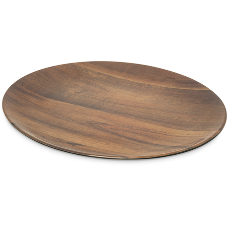 EAG0469 - Epicure® Acacia Grain Oval Platter 18" x 15" - Dark Woodgrain