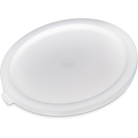 120202 - Polyethylene Bain Marie Food Storage Container Lid 12 - 22 qt - White