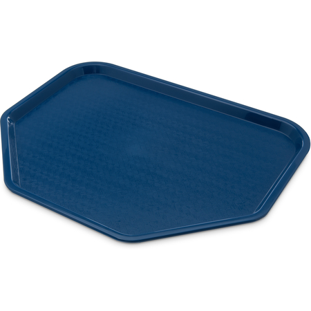 CT1713TR14 - Cafe® Trapezoid Fast Food Cafeteria Tray 18" x 14" - Blue