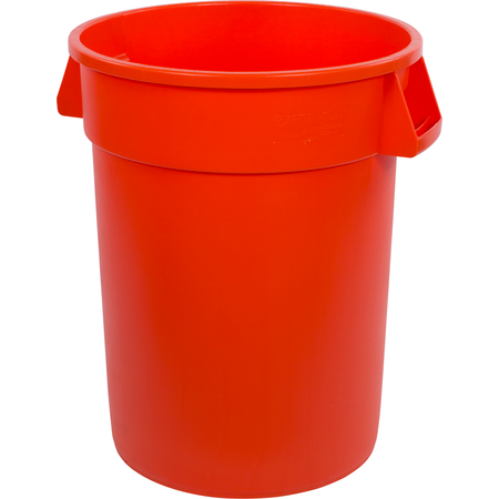 34103224 - Bronco™ Round Waste Bin Trash Container 32 Gallon - Orange