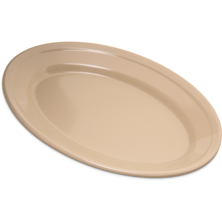 4356325 - Dallas Ware® Melamine Oval Platter Tray 9.25" x 6.25" - Tan