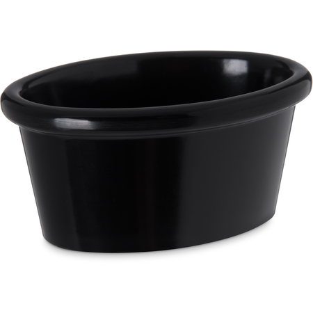 S31003 - Melamine Smooth Oval Ramekin 2 oz - Black