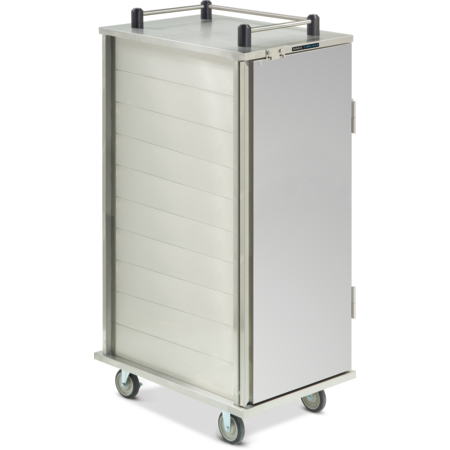 DXPICTPT20 - TQ Economy Cart - 2 trays per slide, 1 door, 20 trays 23.75" x 34.25" x 65.25" - Stainless Steel