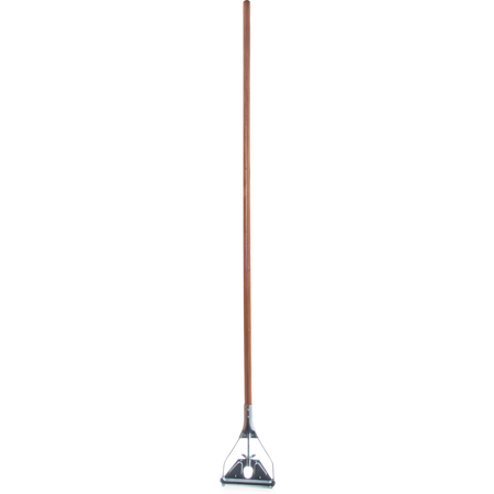 4034000 - 63" Wood Mop Handle with Metal Head 63" - Tan