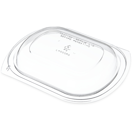 DXL4000PDCLR - Dome Lid for Microwaveable Small Entrée Platters (250/cs) - Clear