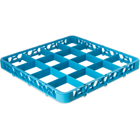 RE1614 - OptiClean™ 16-Compartment Divided Glass Rack Extender 1.78" - Carlisle Blue