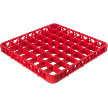 RE49C05 - OptiClean™ 49-Compartment Divided Glass Rack Extender 1.78" - Red