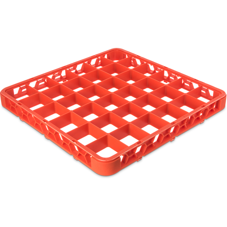 RE36C24 - OptiClean™ 36-Compartment Divided Glass Rack Extender 1.78" - Orange