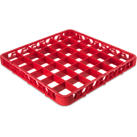 RE36C05 - OptiClean™ 36-Compartment Divided Glass Rack Extender 1.78" - Red