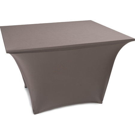 EMB5026S3030633 - Embrace™ Square Stretch Table Cover 30" x 30" x 30" - Dark Lava